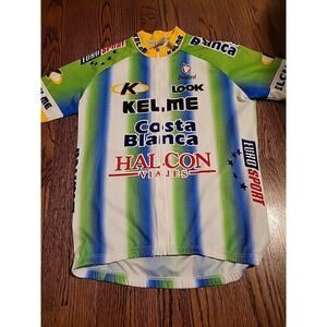Cycling Jersey Men’s Size Small Shirt Full Zipper Kelme Costa Blanca